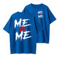 "Me Vs Me" Motivational Graphic Round Neck Tee