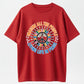 Guitar Peace Tree IMAGINE Lyrics Multicolor Guitar Print T-Shirt