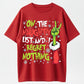 100% Cotton "On The Naughty List And I Regret Nothing" Christmas Graphic T-Shirt