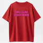 Casual Cotton T-Shirt, Funny "Smells Like Up Sexy In Here" Graphics, What's Up Sexy Design
