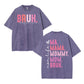 Urbntees BRUH Formerly Known as Mom Vintage Washed Funny Mom Graphic Pure Cotton T-Shirt