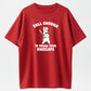 100% Cotton "Tall Enough To Break Your Kneecaps" Funny Bunny Graphic T-Shirt