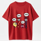 Cartoon Punctuation Characters What? Wait, Stop It, I Agree! T-Shirt - 100% Cotton Heavyweight