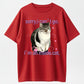 100% Cotton "Sorry I Can't Go, I'm An Inside Cat" Funny Introvert Cat T-Shirt