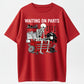 Waiting On Parts Funny Skeleton Auto Mechanic Technician T-Shirt
