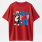 100% Cotton "Red White & Due" Funny Raccoon Maternity T-Shirt, Pregnancy Gift