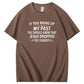 Bring Up My Past  You Should Know That Jesus Dropped The Charges Simple Style  Pattern Print Crew Neck T-Shirt
