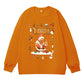 Christmas Middle Finger F-Caw-F Chicken Sweatshirt