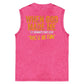 When God Made Me He Grinned And Said This'll Be Fun Pattern Sleeveless Cotton Washed Printed Loose Vest