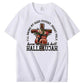 Been Through Hell HALLELUJAH Pattern Print Crew Neck T-Shirt