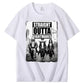 Straight  Outta  Nightmares  Pattern  Print 100%Cotton T-Shirt