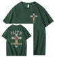 Faith Over Fear  Pattern Print 100%Cotton T-Shirt