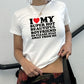 I Love My Super Hot Beautiful Boyfriend Shirt, Funny Relationship Tee