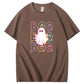 Halloween Boo Boo Boo Ghost Funny Pattern  Print 100%Cotton T-Shirt