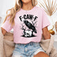 F-Caw-F Funny Crow Shirt, Black Crow Skull Raven T-shirt