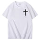 Jesus The Way The Truth The Life  Pattern Print Crew Neck T-Shirt