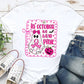 Women's In Octobrt We Wear Pink Pattern Round-Neck T-Shirt