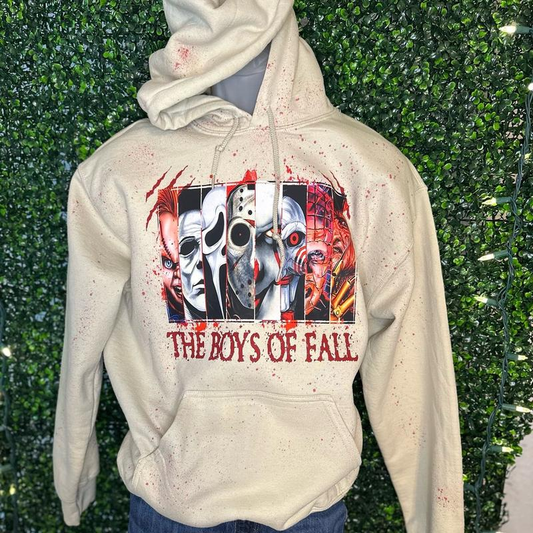 The Boys Of Fall  Pattern 100% 300g Cotton Classic Hoodie