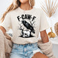 F-Caw-F Funny Crow Shirt, Black Crow Skull Raven T-shirt