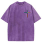 Stand For The Flag Kneel For The Cross 4th Of July Washed T-Shirt