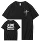 Jesus Changes Everything Pattern Print Crew Neck T-Shirt