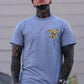 LUCKY THIRTEEN Skull Black Print T-shirt