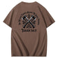 No Weapon Pattern Print Crew Neck T-Shirt