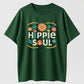 Urbntees Hippie Soul Peace Flower Boho Vibes Organic Cotton Unisex T-Shirt