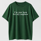 Urbntees "I'm Just Here for My Nephew" Funny Aunt Uncle T-Shirt