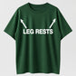 Urbntees Leg Rests Funny Arrow Design Organic Cotton Unisex T-Shirt