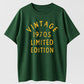 Urbntees Vintage 1970s Limited Edition Retro Organic Cotton Unisex T-Shirt