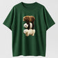 Bear Stack Funny Animal Pile Organic Cotton Unisex T-Shirt
