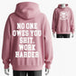 100% Cotton 'Work Harder' Skull & Wrench Graphic Hoodie