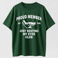 Urbntees Proud Member Just Resting My Eyes Club Sarcastic Organic Cotton Unisex T-Shirt