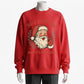 100% Cotton 'He's on the List (Not Mine)' Christmas Santa Graphic Sweatshirt