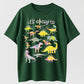 Urbntees It's Okay to Be Different Neurodivergent Dinosaurs Organic Cotton Unisex T-Shirt