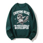 Funny Raccoon Teacher Sweatshirt, Everyone Relax I'm Professionally Developed, Sarcastic Coworker Gift