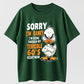 Urbntees Sorry I'm Cranky Terrible 60s Duck Funny Organic Cotton Unisex T-Shirt