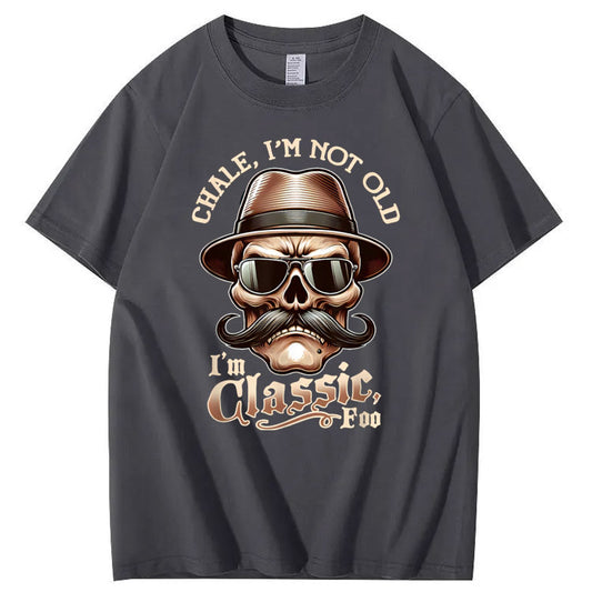 I' m Classic Skull Pattern Print 100%Cotton T-Shirt