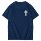 Hard Fonght Hallelujah Jesus Christian Faith Art Pattern Print T-Shirt