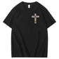 Faith Over Fear  Pattern Print 100%Cotton T-Shirt