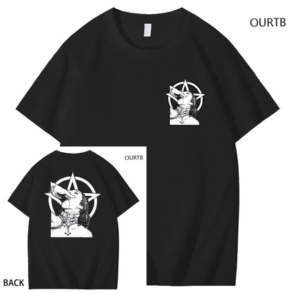 Haywood Satanic Nun Faith Funny Adult Art Pattern Print T-Shirt
