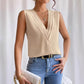 Women V Neck Tank Tops Dressy Casual Summer Loose Fit Sleeveless Shirts Blouse Comfy Womenswear Soft Basic