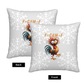 Funny F-CAW-F Rooster Christmas Pillow Cover (Set of 2)