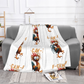 F-CAW-F Funny Rooster Flannel Blanket 320g