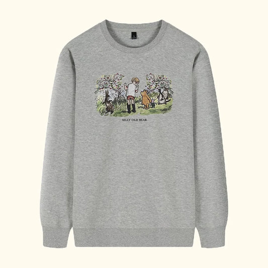 Personalized Vintage Silly Old Bear  Sweatshirt