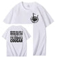 I Have Chocked A Cougar Pattern Print 100%Cotton T-Shirt