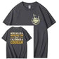I Have Chocked A Cougar Pattern Print 100%Cotton T-Shirt