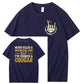 I Have Chocked A Cougar Pattern Print 100%Cotton T-Shirt