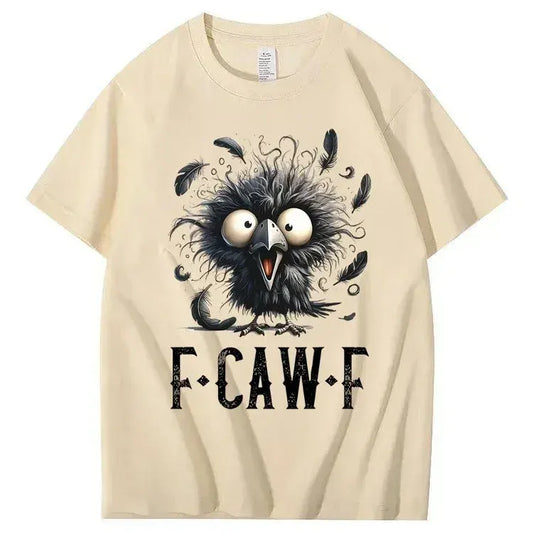 F-Caw-F Crow Raven 100% Cotton T-Shirt